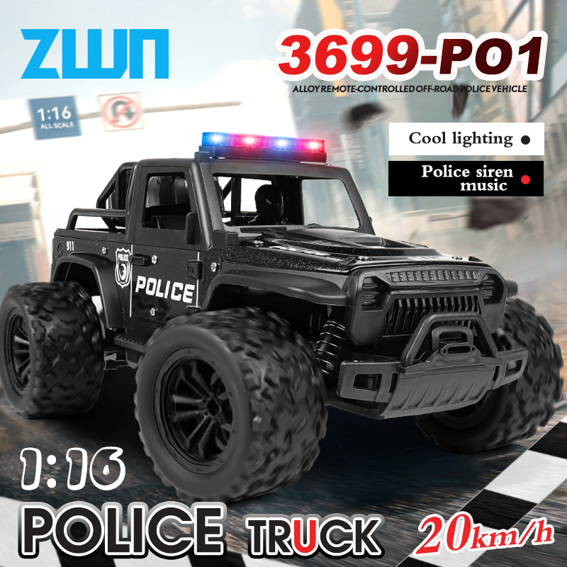 Rc Hobby Tech Bali - ZWN 1:16 합금 고속 오프로드 경찰