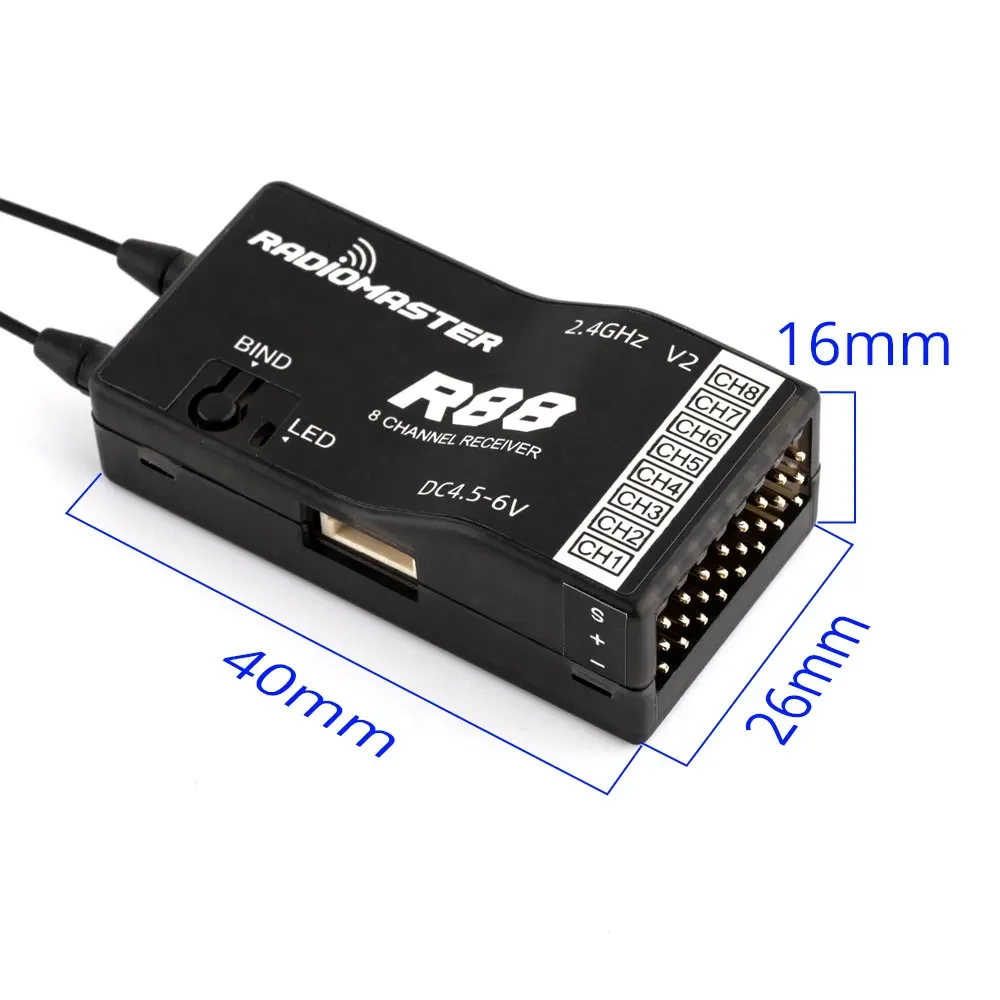 RadioMaster R88 V2.0 Frsky D8/ - Receiver Sbus 8Ch 리뷰 및 가격