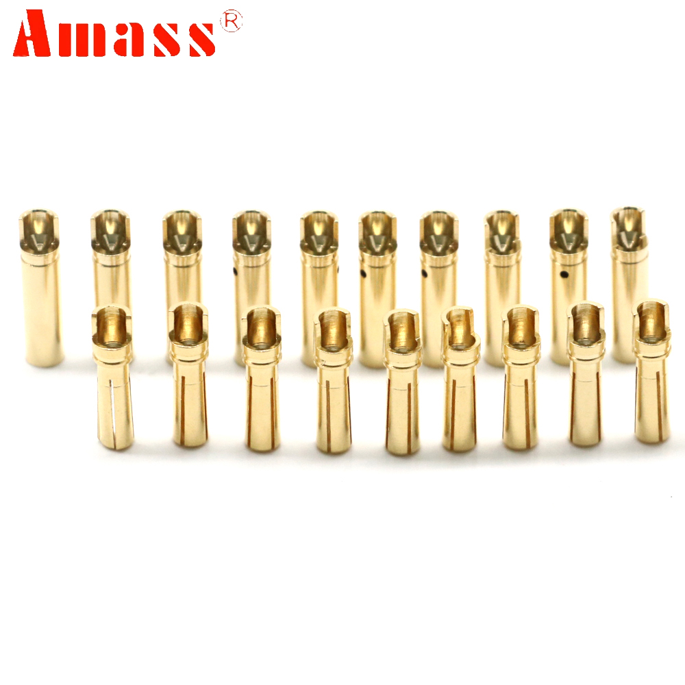 5쌍/로트 Amass 3.5mm 4mm 골든 불릿 바나 - Rc Hobbyking 리뷰 및 가격