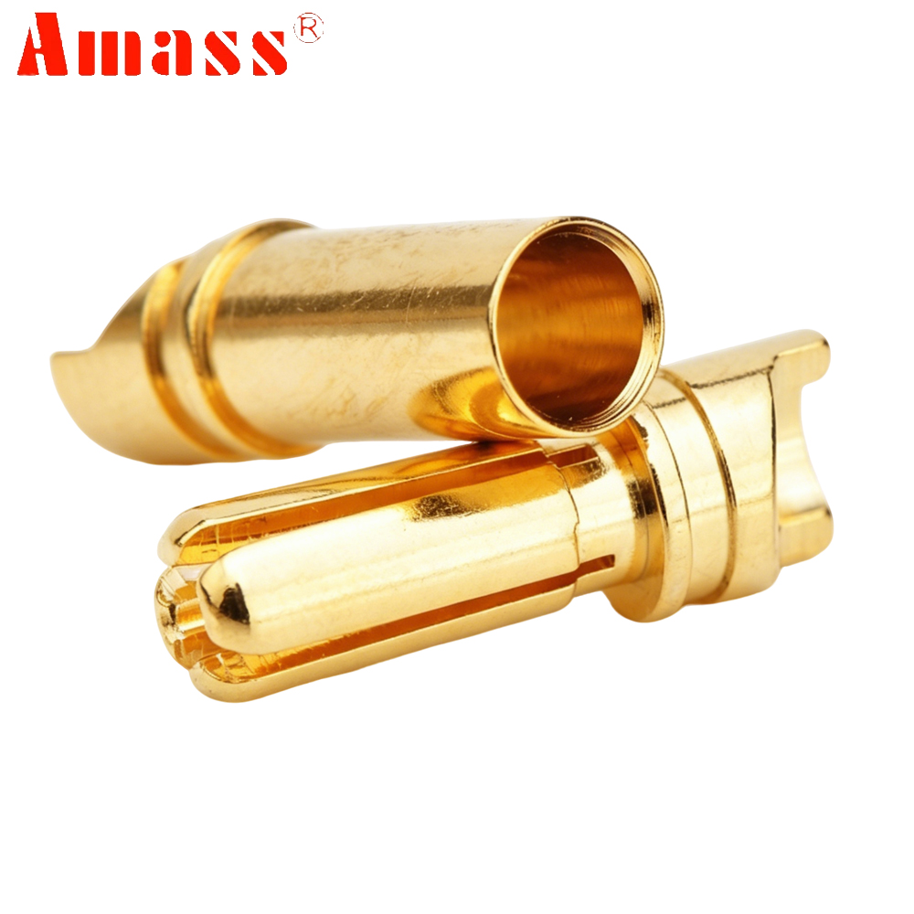 5쌍/로트 Amass 3.5mm 4mm 골든 불릿 바나 - Rc Hobbyking 리뷰 및 가격