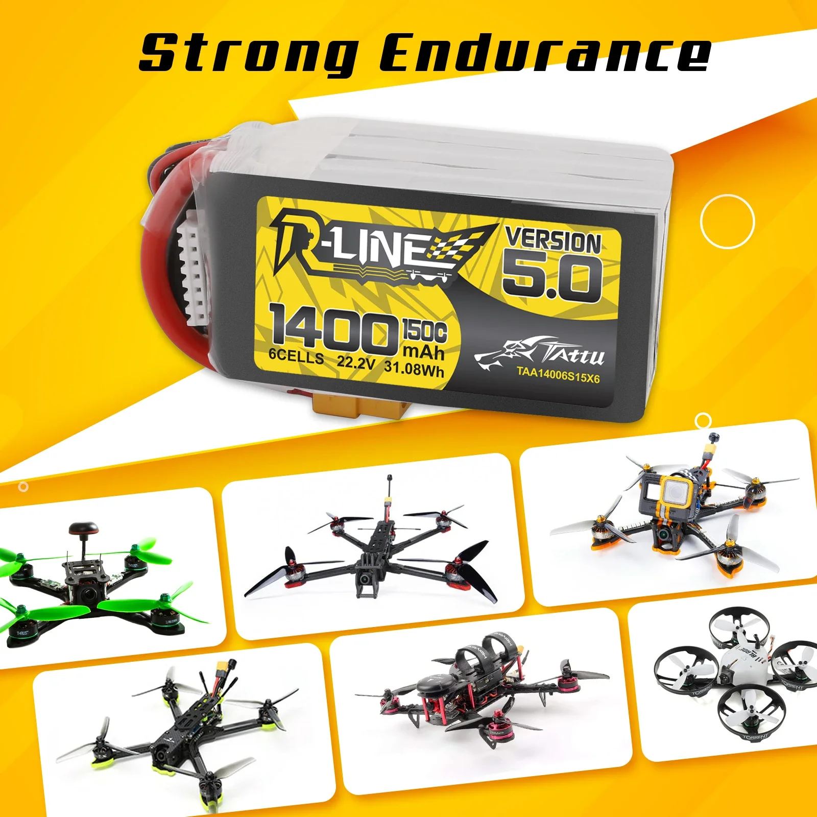 Tattu R-Line RC 전원, 1200mAh, 1 - Rc Hobbyking 리뷰 및 가격