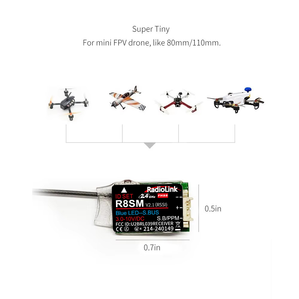 RadioLink R8SM 8CH 2.4GHz 초소형  - Receiver Sbus 8Ch 리뷰 및 가격